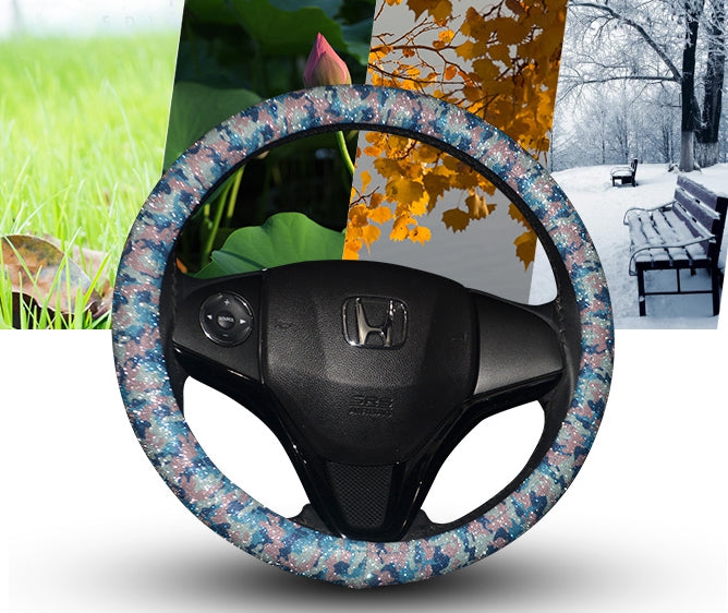 Camouflage Bling Car Steering Wheel Cover-A26