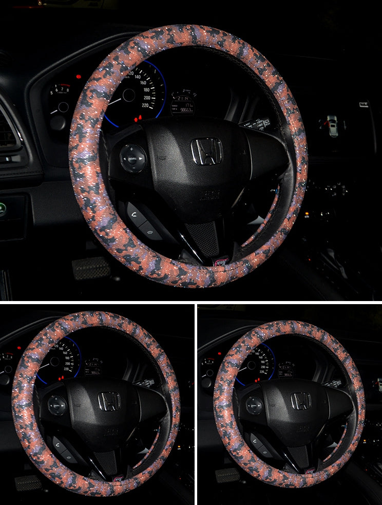 Camouflage Bling Car Steering Wheel Cover-A26