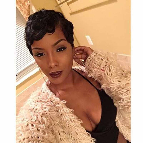 cool black pixie cut hairstyle for black women