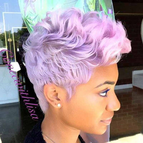 purple wave pixie cut for black women