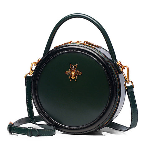leather circle bag circle leather handbag leather round bag
