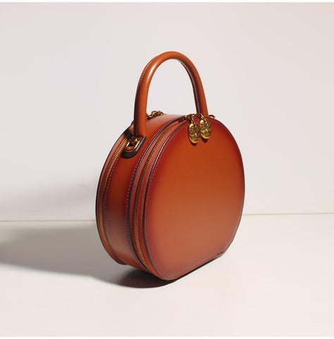 leather bag round round leather handbag round leather crossbody bag