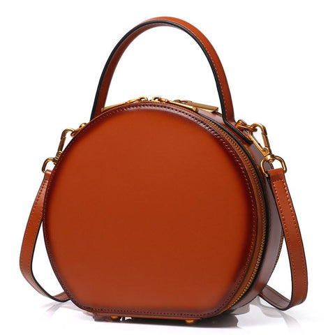 leather bag round round leather handbag round leather crossbody bag