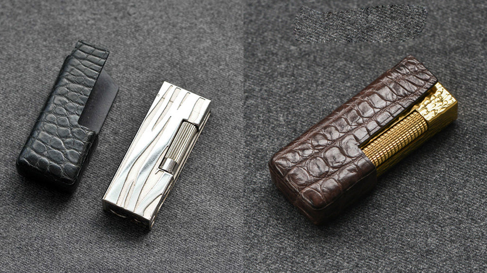 Dunhill Lighter Case, Dunhill Leather Lighter Case, Dunhill Crocodile Skin Lighter Covers, Dunhill Leather Lighter