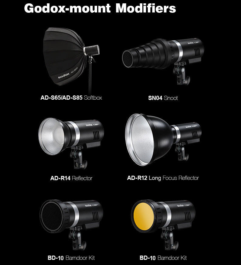 Godox AD300 Pro AD300Pro Flash Strobe Monolight, 300Ws Outdoor Flash,  Recharagable Lithium Battery, 2.4G HSS 1/8000s Portable Flash Compatible  for Nikon Canon Sony Fuji Olympus Panasonic Camera